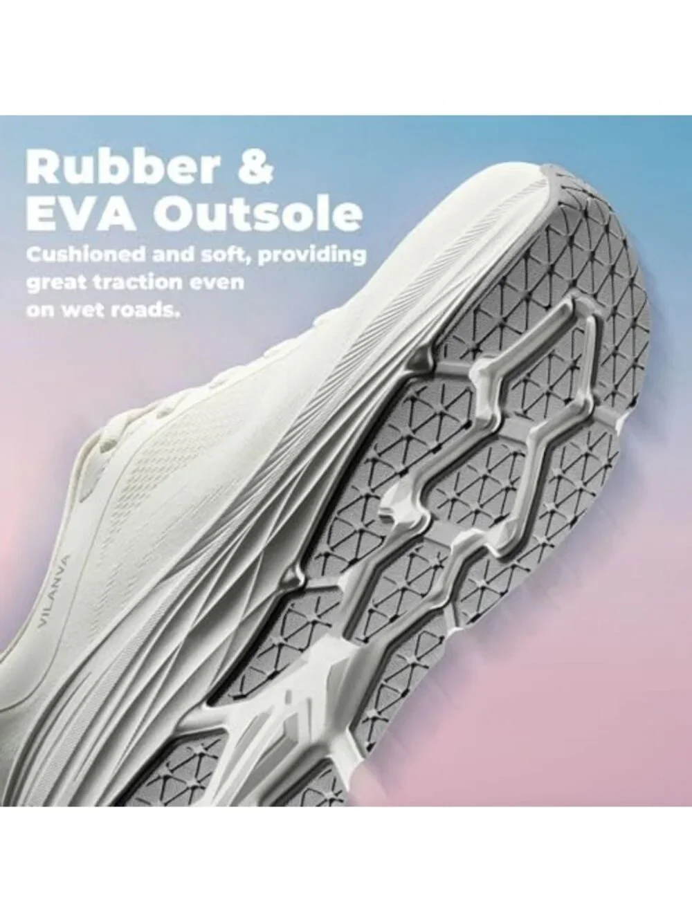 Comfortable Women's Walking Shoes - Cushioned Non-Slip Athletic Sneakers for Gym